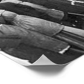 Immigranten bekijken het beeld van vrijheid foto poster (Hoek)