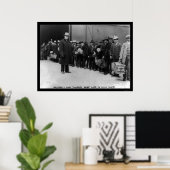 Immigranten die naar Ellis Island 1911 gaan Poster (Thuiskantoor)