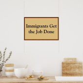 Immigranten Doen Het Werk Poster (Keuken)