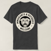 Immigranten en Vluchtelingen Welkom T-shirt (Design voorkant)