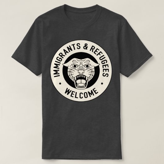 Immigranten en Vluchtelingen Welkom T-shirt (Design voorkant)