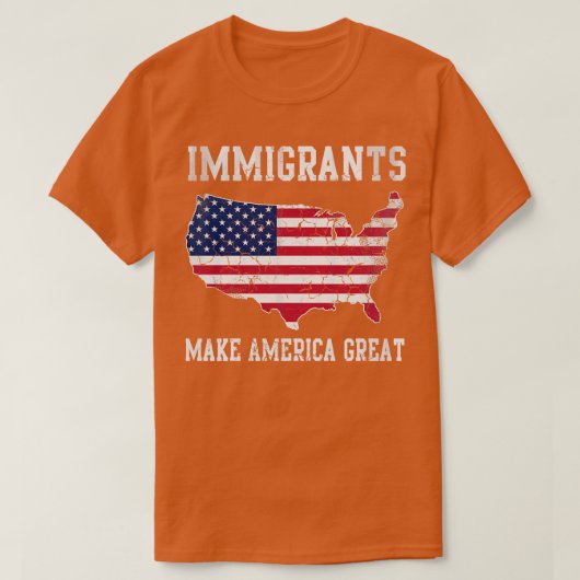 Immigranten groot t-shirt (Design voorkant)