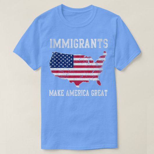 Immigranten groot t-shirt (Design voorkant)