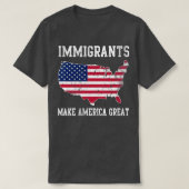 Immigranten groot t-shirt (Design voorkant)