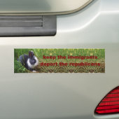 immigranten houden bumpersticker (Op auto)