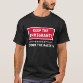 immigranten houden t-shirt (Voorkant)