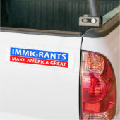 Immigranten maken Amerika geweldig Bumpersticker (Op Truck)