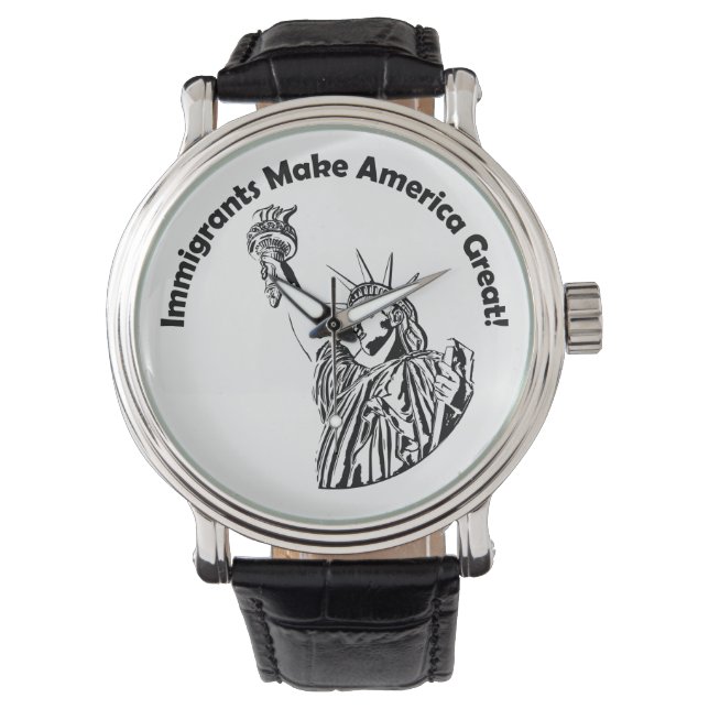 Immigranten maken Amerika geweldig Horloge (Voorkant)
