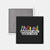Immigranten maken Amerika geweldig Magneet (Voorkant / Achterkant)