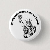 Immigranten maken Amerika geweldig Ronde Button 3,2 Cm (Voorkant)