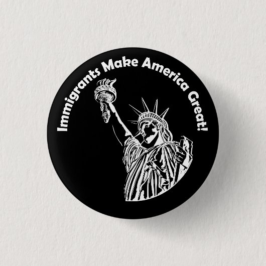 Immigranten maken Amerika geweldig Ronde Button 3,2 Cm (Voorkant)