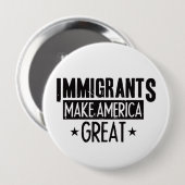 Immigranten maken Amerika geweldig Ronde Button 4,0 Cm (Voorkant /achterkant)