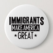 Immigranten maken Amerika geweldig Ronde Button 4,0 Cm (Voorkant)