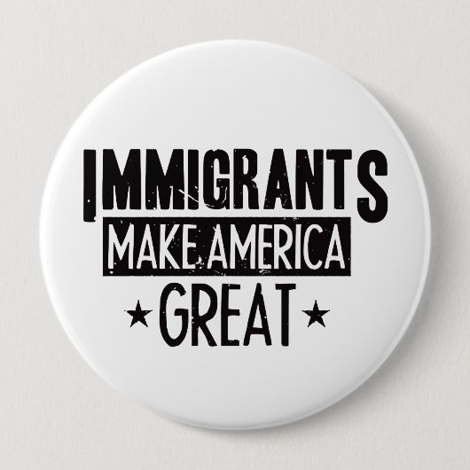Immigranten maken Amerika geweldig Ronde Button 4,0 Cm (Voorkant)