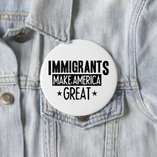 Immigranten maken Amerika geweldig Ronde Button 4,0 Cm
