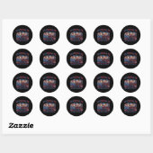 Immigranten maken Amerika geweldig Ronde Sticker (Vel)