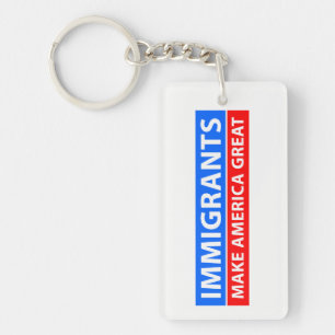 Immigranten maken Amerika geweldig Sleutelhanger