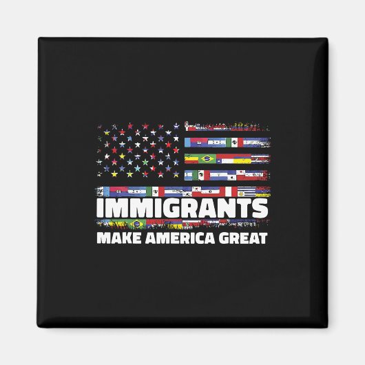 Immigranten maken Amerika Groot Immigranten Mexico Magneet (Voorkant)