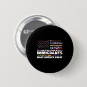 Immigranten maken Amerika groot immigranten Mexico Ronde Button 5,7 Cm (Voorkant /achterkant)