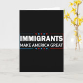 Immigranten maken Amerika groot Kaart (Gele Bloem)