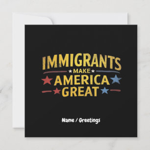 Immigranten maken Amerika groot om gelijkheid te v Kaart