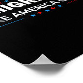 Immigranten maken Amerika groot Poster (Hoek)