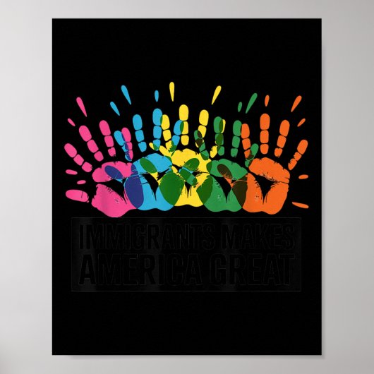 Immigranten maken Amerika groot Poster (Voorkant)