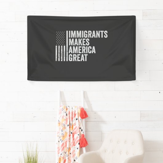Immigranten maken Amerika tot grote vlag tegen Tru Spandoek (Insitu)