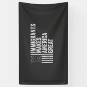 Immigranten maken Amerika tot grote vlag tegen Tru Spandoek (Verticaal)