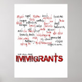 IMMIGRANTEN POSTER (Voorkant)