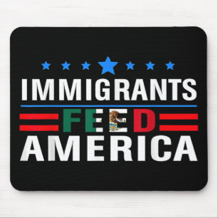 Immigranten voeden Amerikaanse immigranten en make Muismat