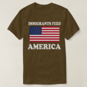 Immigranten Voeder-Amerika Verenigde Staten T-shirt (Design voorkant)