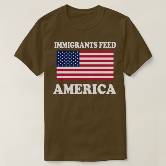 Immigranten Voeder-Amerika Verenigde Staten T-shirt (Design voorkant)