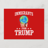 IMMIGRANTEN VOOR TRUMP BRIEFKAART (Voorkant)