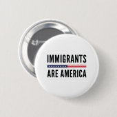 Immigranten zijn Amerika Ronde Button 5,7 Cm (Voorkant /achterkant)