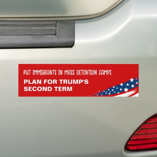 immigrantenzwerver bumpersticker (Op auto)