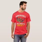 Immigrants make america great - Feminist Gift T-shirt (Voorkant volledig)