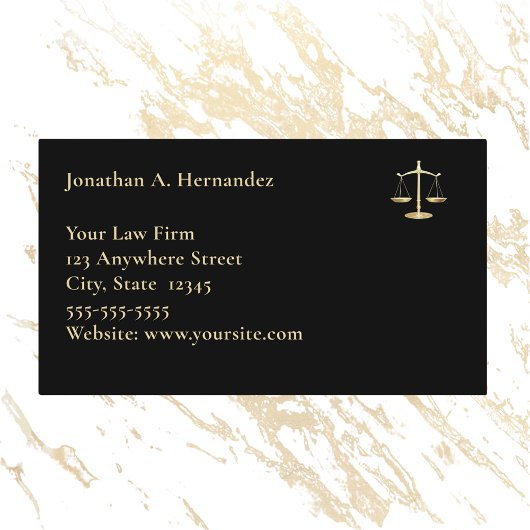 Immigratie advocaat of advocaat Elegante foto Visitekaartje