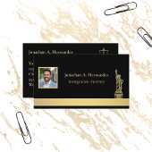 Immigratie advocaat of advocaat Elegante foto Visitekaartje