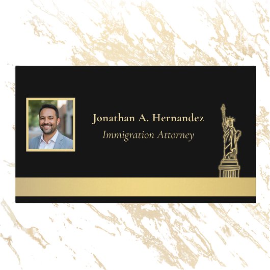 Immigratie advocaat of advocaat Elegante foto Visitekaartje