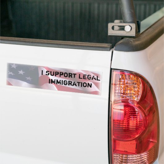 Immigratie Bumpersticker (Op Truck)