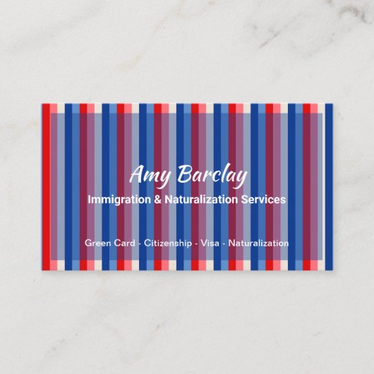 Immigratie Burgerschap Visitekaartje (Voorkant)