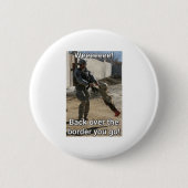 Immigratie en Button aan de grens (Voorkant)