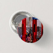 Immigratie in ketens ronde button 3,2 cm (Voorkant /achterkant)
