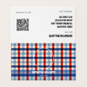 Immigratie QR Foto Visitekaartje (Buitenkant ongevouwen)