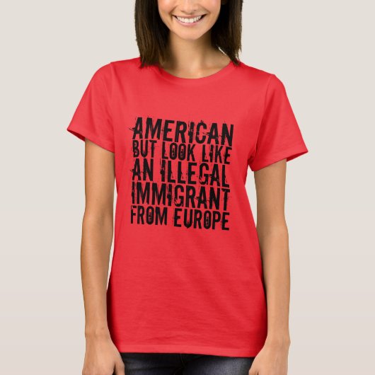 IMMIGRATIE-SHIRT T-SHIRT (Voorkant)