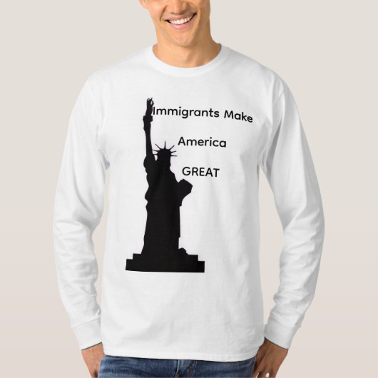 Immigratie VS t-shirt (Voorkant)