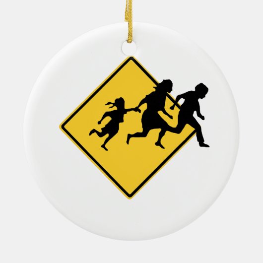 Immigratieovertocht Keramisch Ornament (Achterkant)