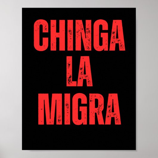 Immigratierechten Chinga La Migra 2025 Poster (Voorkant)