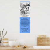 Immigratievluchtelingen  politieke Cartoon Poster (Keuken)